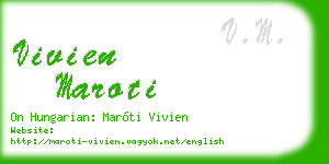 vivien maroti business card